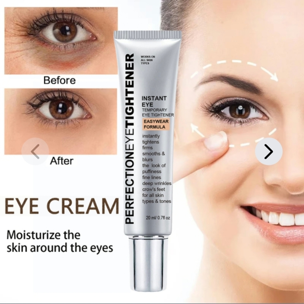 2 NEW Perfection Instant Eye Tightener - Silver Tube Wrinkle Cream Serum NIB